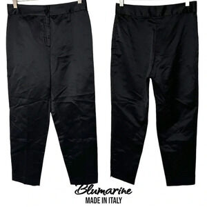 Blumarine made‎ in Italy black silk designer dress pants women’s size 6